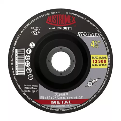 Disco Corte Preciso Metal 4.1/2X1/8X7/8 Magm Austromex 3871 - AUSTROMEX