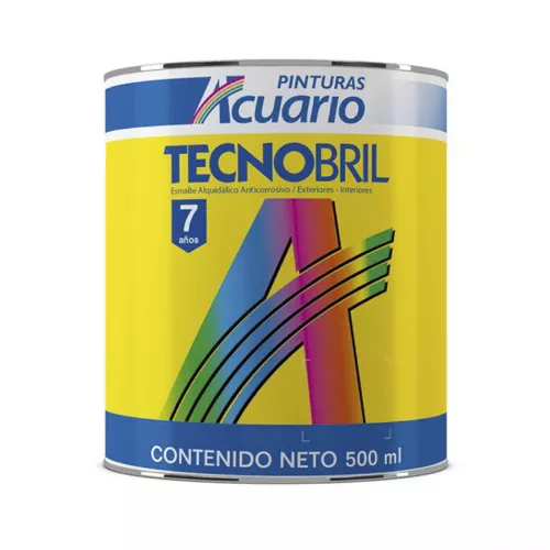 Esmalte Alquidalico 500Ml Azul Fuerte Tecno Acuario Ev20305 - ACUARIO