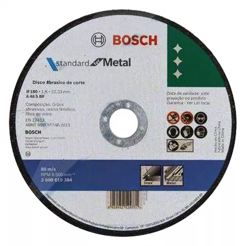 Disco Corte Metal 7X1.6Mmx7/8 Standard For Bosch 2608619384 - BOSCH