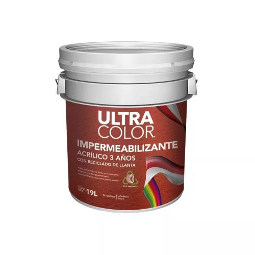 Impermeabilizante Ultracolor 3 Años 19Lt Blanco Ecologico