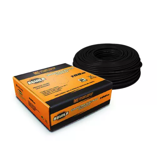 Cable Cal. 08 Negro Thw 1 Hilo 100M Aguila 200235