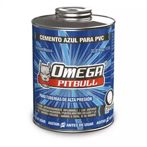 Cemento Pvc Azul 1000Ml Omega Solder Ca100001 - OMEGA SOLDER