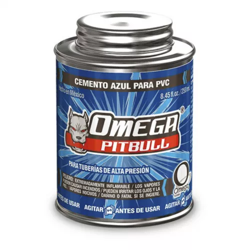 Cemento Pvc Azul 250Ml Omega Solder Ca100014