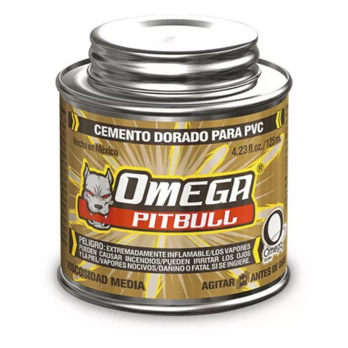 Cemento Pvc Dorado 125Ml Omega Solder Ct200118