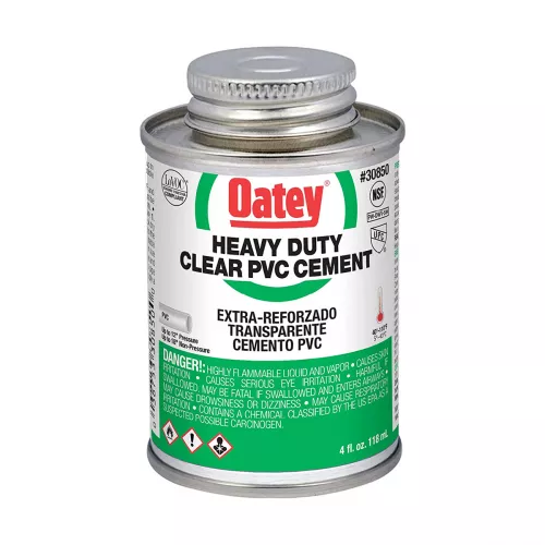 Cemento P/Pvc 118Ml 4Oz. Transparente Extra Oatey 32344Mx