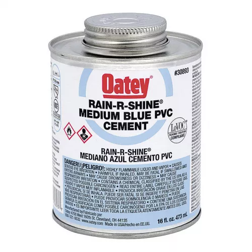Cemento Pvc 476Ml 16Oz Azul Secado Rapido  Oatey 32351Mx