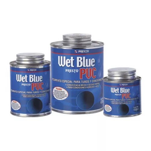 Cemento Pvc Azul 473Ml Wet Blue Presto 9602 - PRESTO