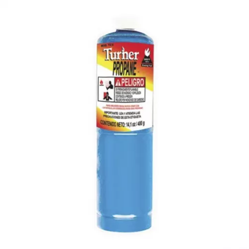 Gas Propano Plomeria 400Gr 15.1Oz Azul Turner Tu9