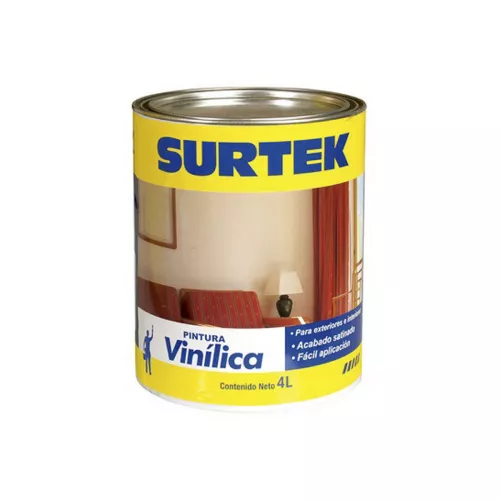 Pintura Vinilica 4Lt Blanco Surtek Sp20300 - SURTEK