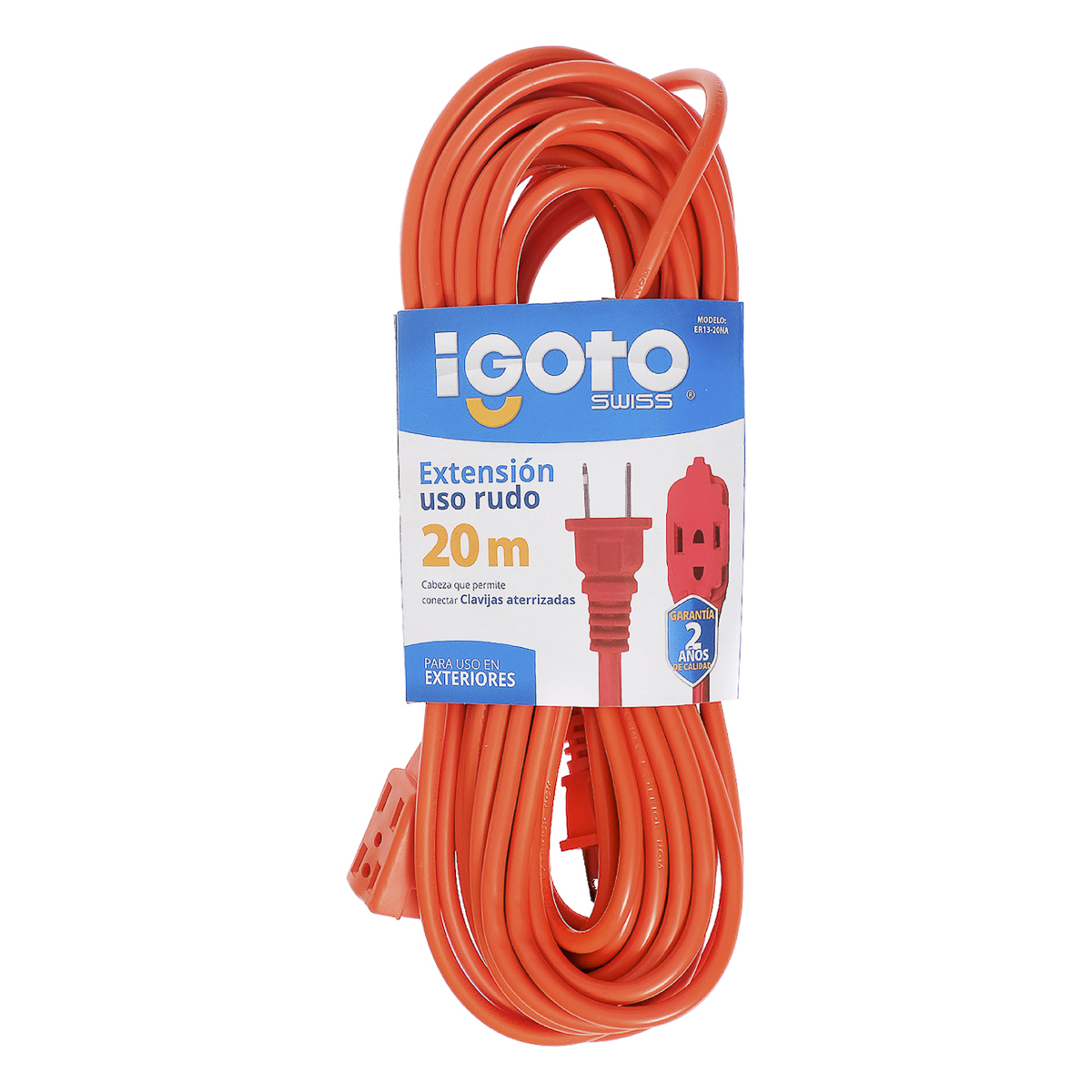 Extension Rudo 20 M Corriente 120V 15 A Axo Light Er1320Na IGOTO