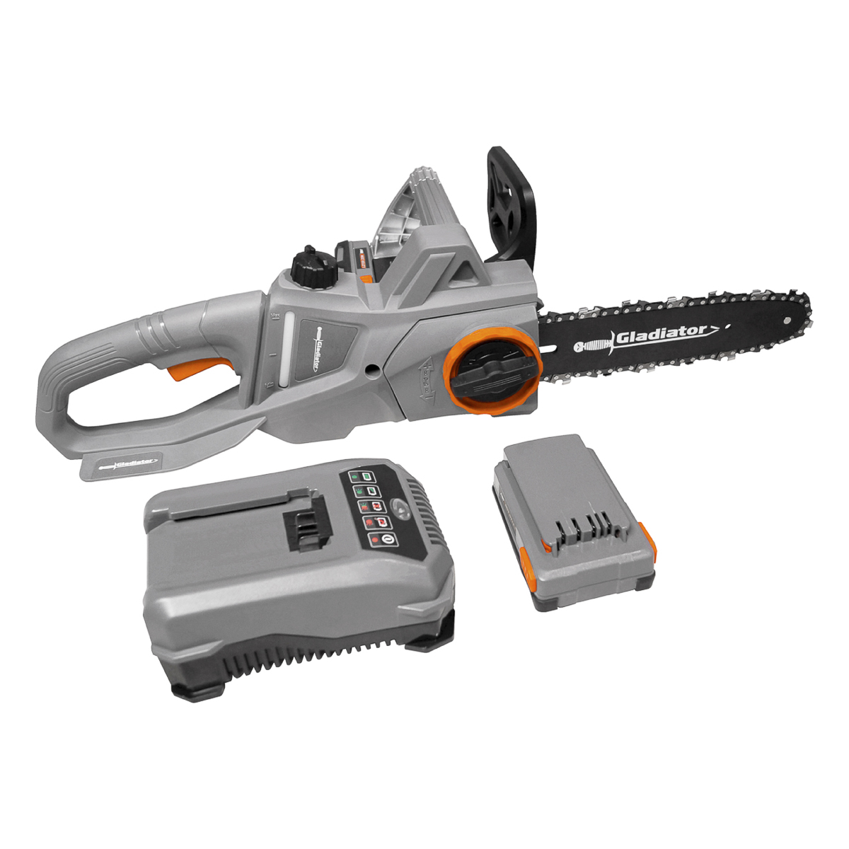 Motosierra 18V 10 2M/S Vc 1200Rpm 2 Bat Gladiator Ecr 610/18 | GLADIATOR |  Tauber Tu ferretería en línea