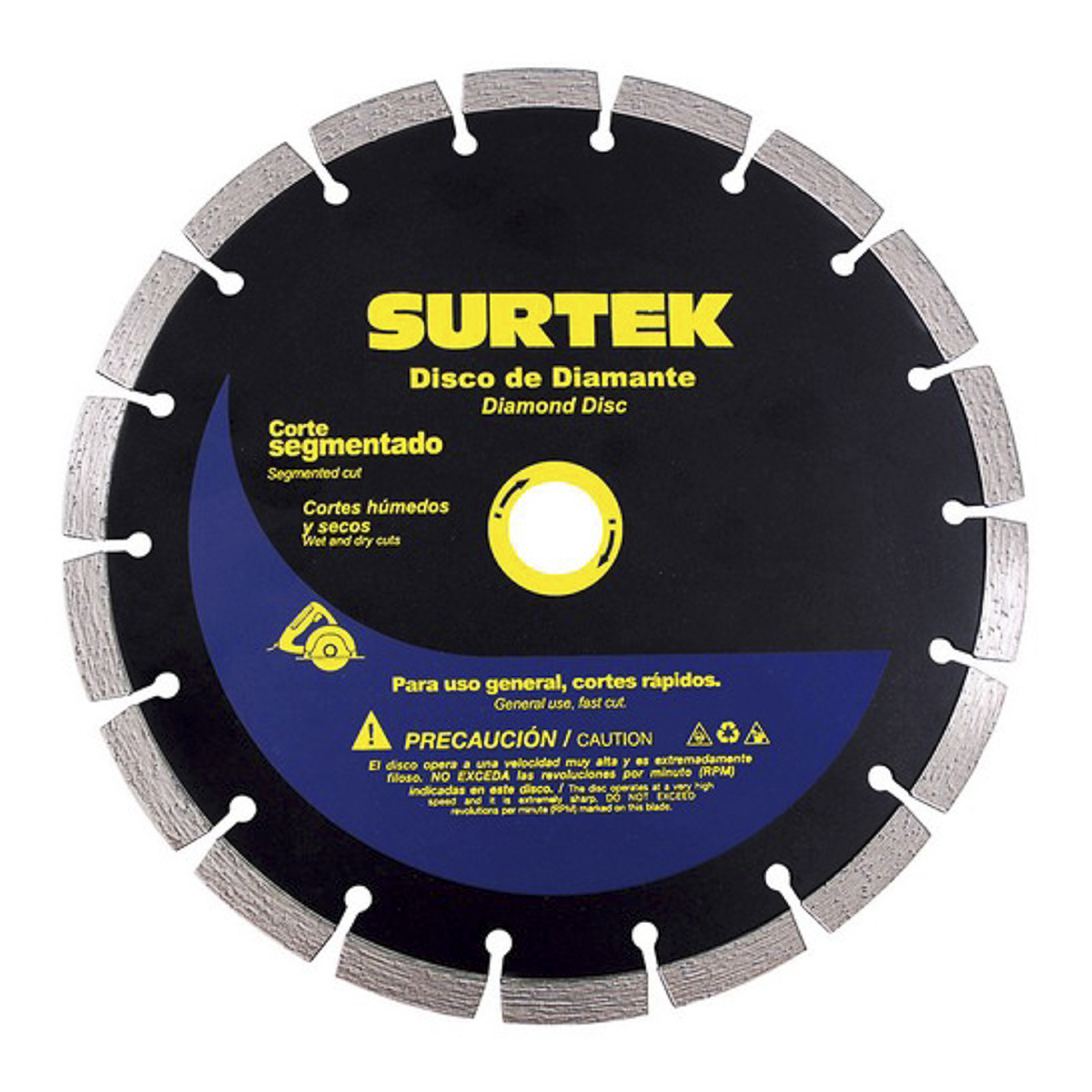 Disco Diamante 4.1/2X5/64X7/8 Segmentado Surtek 123462 SURTEK